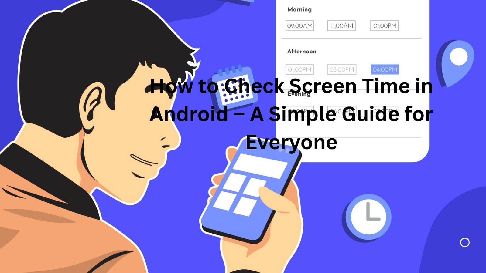 "how to check screen time in android"